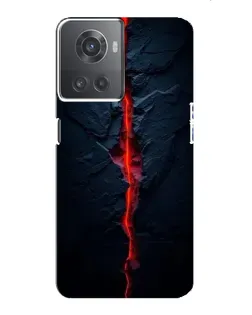 Чохол для OnePlus ACE (10R) з картинкою «Червона лавова тріщина»