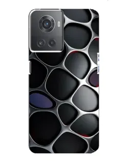 Чохол для OnePlus ACE (10R) з картинкою «Об'ємна темна решітка»