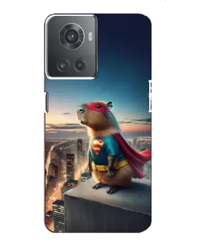 Чехол для OnePlus ACE (10R) с картинкой «Капи-мен супергерой»