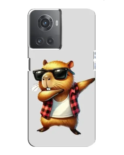 Чехол для OnePlus ACE (10R) с картинкой «Капибара рэпер даб»