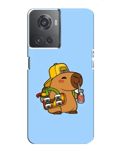Чехол для OnePlus ACE (10R) с картинкой «Капибара на скейте»