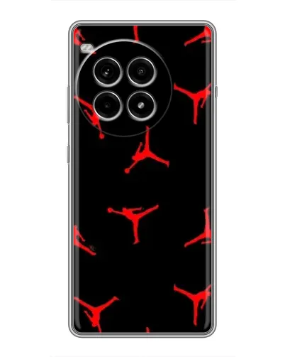 Чехол для OnePlus Ace 3 Pro с картинкой «Jordan Red Pattern» Чехол для OnePlus Ace 3 Pro с картинкой «Jordan Red Pattern»