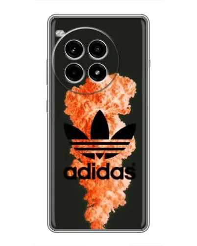 Чехол для OnePlus Ace 3 Pro с картинкой «Оранжевый дым Adidas»