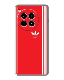 Чехол для OnePlus Ace 3 Pro с картинкой «Красный минимализм Adidas»
