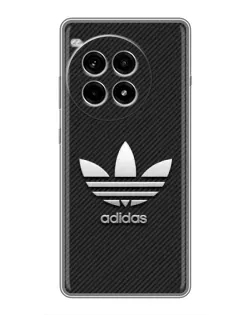 Чехол для OnePlus Ace 3 Pro с картинкой «Adidas Карбоновая текстура»