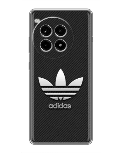 Чехол для OnePlus Ace 3 Pro с картинкой «Adidas Карбоновая текстура»