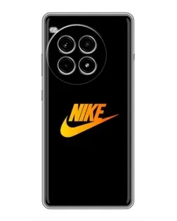 Чохол для OnePlus Ace 3 Pro з картинкою «Золотий логотип Nike»