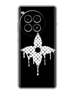 Чехол для OnePlus Ace 3 Pro с картинкой «Цветочная монограмма»