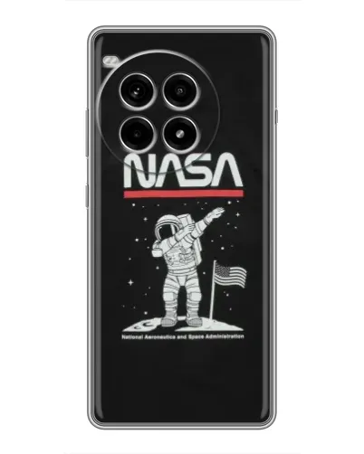 Чохол для OnePlus Ace 3 Pro з картинкою «NASA — крокуємо по Місяцю»