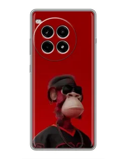 Чохол для OnePlus Ace 3 Pro з картинкою «Bored Ape в червоному»
