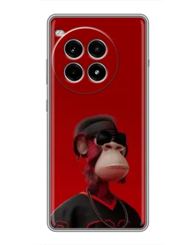 Чохол для OnePlus Ace 3 Pro з картинкою «Bored Ape в червоному»