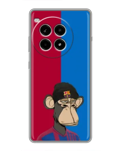 Чохол для OnePlus Ace 3 Pro з картинкою «Bored Ape — фанат Барси»