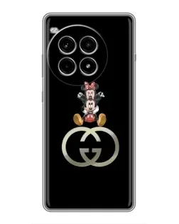 Чехол для OnePlus Ace 3 Pro с картинкой «Минни Маус на лого»