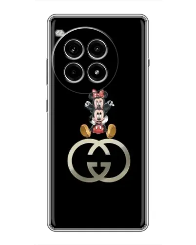 Чехол для OnePlus Ace 3 Pro с картинкой «Минни Маус на лого»