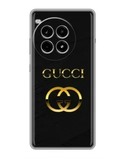 Чехол для OnePlus Ace 3 Pro с картинкой «Золотой логотип Gucci»
