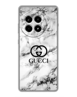 Чехол для OnePlus Ace 3 Pro с картинкой «Gucci — мраморный шик»