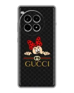 Чехол для OnePlus Ace 3 Pro с картинкой «Минни Маус Gucci — черный»