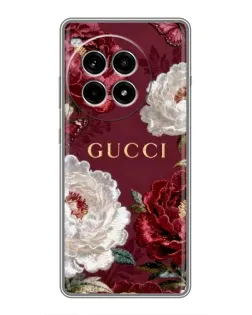 Чехол для OnePlus Ace 3 Pro с картинкой «Gucci — бордовые розы» Чехол для OnePlus Ace 3 Pro с картинкой «Gucci — бордовые розы»
