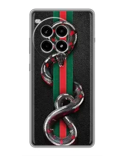 Чехол для OnePlus Ace 3 Pro с картинкой «Gucci — змея на полосе» Чехол для OnePlus Ace 3 Pro с картинкой «Gucci — змея на полосе»
