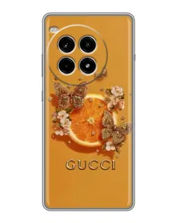 Чехол для OnePlus Ace 3 Pro с картинкой «Gucci — золотые бабочки» Чехол для OnePlus Ace 3 Pro с картинкой «Gucci — золотые бабочки»