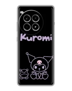 Чохол для OnePlus Ace 3 Pro з картинкою «Kuromi — чорний мінімалізм»