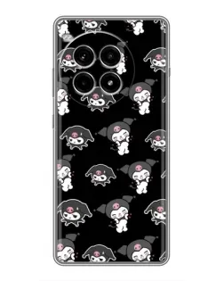Чехол для OnePlus Ace 3 Pro с картинкой «Черный паттерн Kuromi»