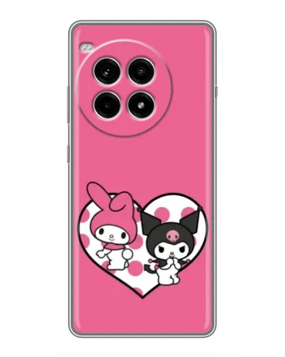 Чехол для OnePlus Ace 3 Pro с картинкой «Kuromi и My Melody»