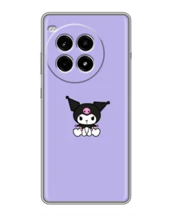Чехол для OnePlus Ace 3 Pro с картинкой «Kuromi — фиолетовый минимализм»