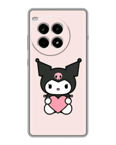 Чехол для OnePlus Ace 3 Pro с картинкой «Kuromi и сердце»