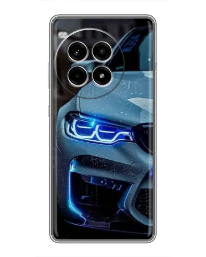 Чохол для OnePlus Ace 3 Pro з картинкою «Погляд BMW з синіми фарами»