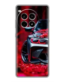 Чохол для OnePlus Ace 3 Pro з картинкою «Спортивна BMW та квіти»