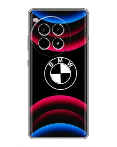Чохол для OnePlus Ace 3 Pro з картинкою «Логотип BMW та неонові дуги»