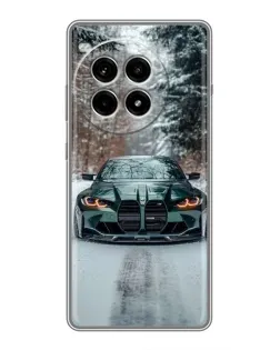 Чохол для OnePlus Ace 3 Pro з картинкою «BMW у зимовому лісі»