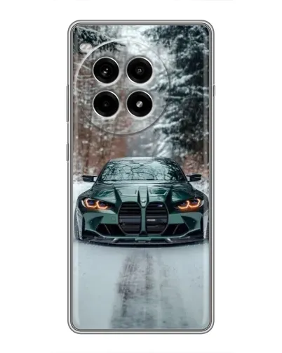 Чохол для OnePlus Ace 3 Pro з картинкою «BMW у зимовому лісі»