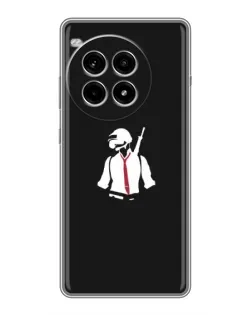 Чехол для OnePlus Ace 3 Pro с картинкой «PUBG — силуэт воина»