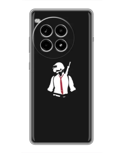 Чехол для OnePlus Ace 3 Pro с картинкой «PUBG — силуэт воина»