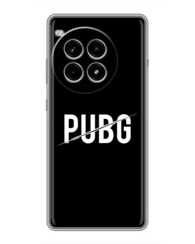 Чехол для OnePlus Ace 3 Pro с картинкой «PUBG — белый логотип»