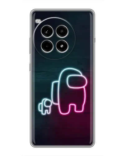 Чехол для OnePlus Ace 3 Pro с картинкой «Among Us неон-арт»