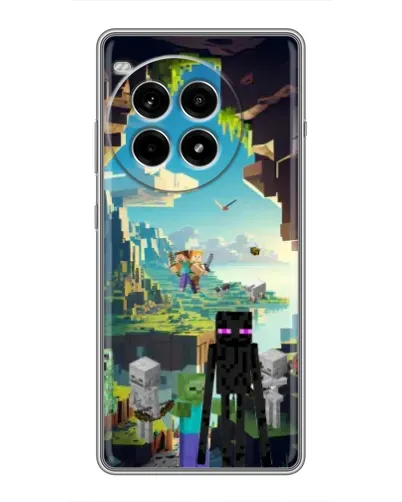 Чехол для OnePlus Ace 3 Pro с картинкой «Эндермен в лесу»