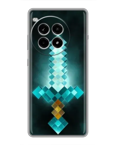 Чехол для OnePlus Ace 3 Pro с картинкой «Алмазный меч неон»