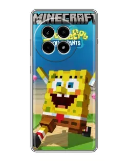 Чохол для OnePlus Ace 3 Pro з картинкою «Губка Боб Minecraft» Чохол для OnePlus Ace 3 Pro з картинкою «Губка Боб Minecraft»