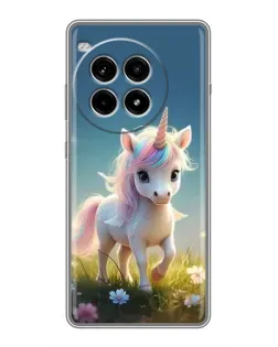 Чехол для OnePlus Ace 3 Pro с картинкой «Единорог на поляне» Чехол для OnePlus Ace 3 Pro с картинкой «Единорог на поляне»