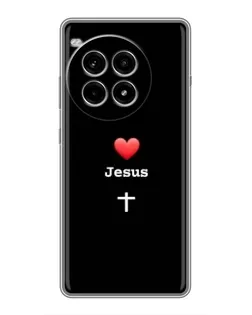 Чохол для OnePlus Ace 3 Pro з картинкою «Серце - Jesus» Чохол для OnePlus Ace 3 Pro з картинкою «Серце - Jesus»