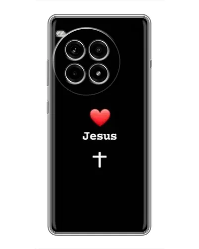 Чохол для OnePlus Ace 3 Pro з картинкою «Серце - Jesus»