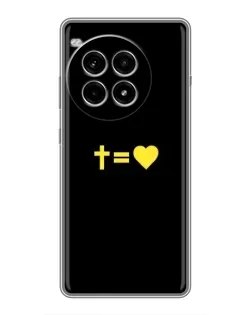 Чохол для OnePlus Ace 3 Pro з картинкою «Серце та Хрест»