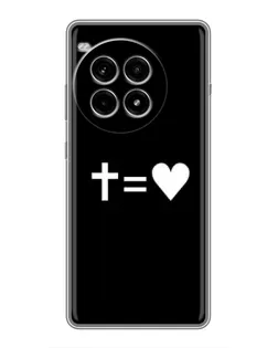 Чохол для OnePlus Ace 3 Pro з картинкою «Хрест та Серце»