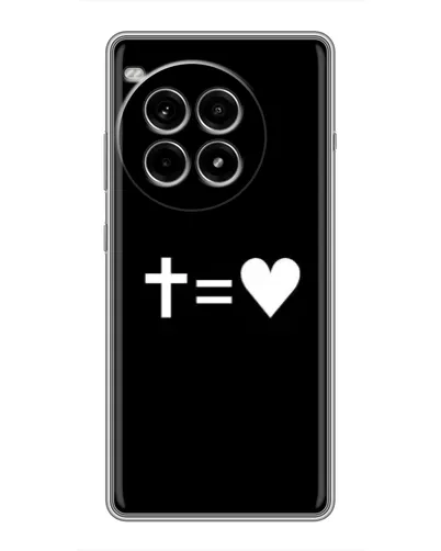 Чохол для OnePlus Ace 3 Pro з картинкою «Хрест та Серце»