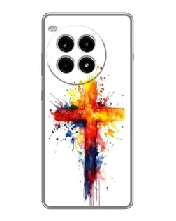 Чохол для OnePlus Ace 3 Pro з картинкою «Акварельний хрест»
