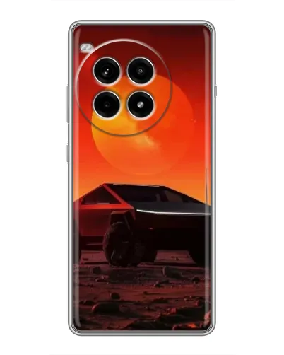 Чехол для OnePlus Ace 3 Pro с картинкой «Cybertruck на Марсе»