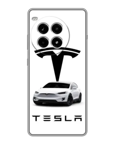 Чехол для OnePlus Ace 3 Pro с картинкой «Tesla White Style»